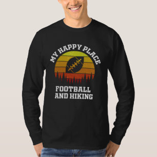 Football hiking men women kids walking hobbies spo T-Shirt