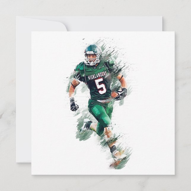 Football Holiday Card (Front)