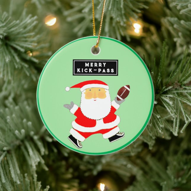 Football Holiday Collectable Ceramic Tree Decoration (Tree)