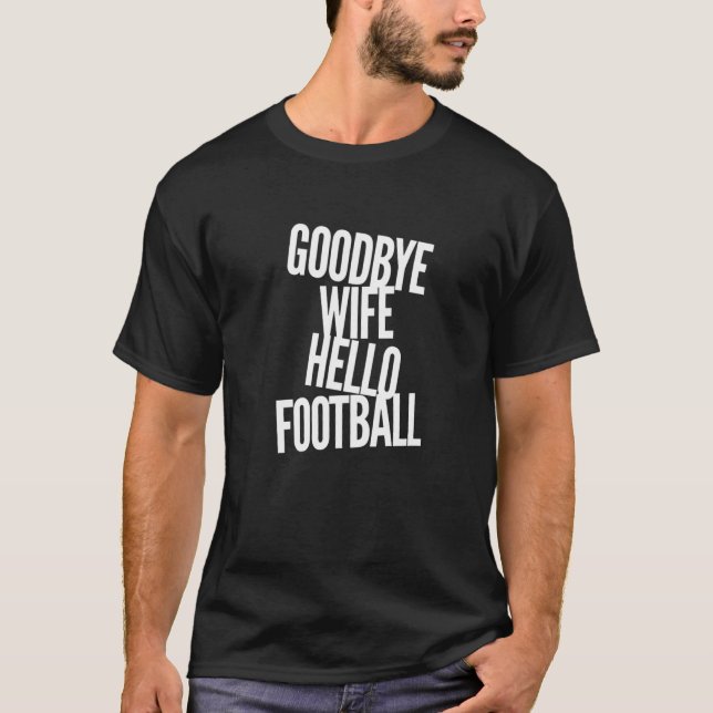 Football Husband Dad Quarterback Best Dads Humor T-Shirt (Front)