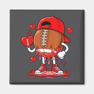 Football Ice Cream Valentine Dripng Game Day Men B Magnet