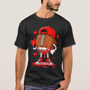 Football Ice Cream Valentine Dripng Game Day Men B T-Shirt