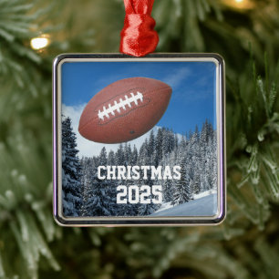 Football in the Air Ornament