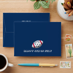 Football Independence Day Envelope