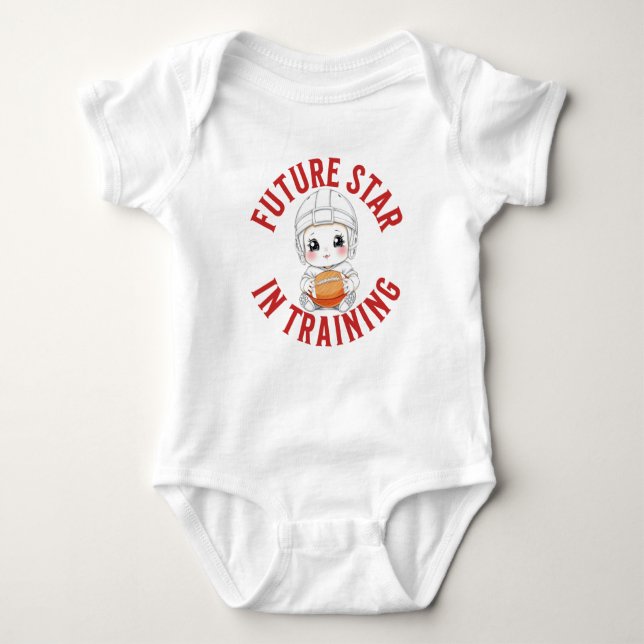 Football Infant Bodysuit, Football Gift  Baby Bodysuit (Front)