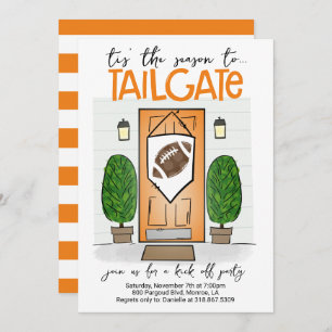 Football Invite Change ANY COLORS Add YOUR logo