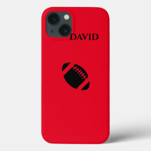 Football iPhone/iPad case with personalised name.