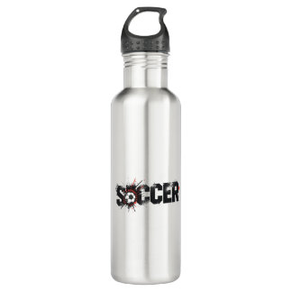 Football Is Life – Modern Soccer Typography Design 710 Ml Water Bottle