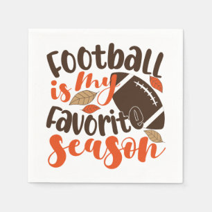 Football is My Favourite Sesaon Napkin