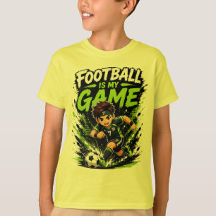 Football Is My Game   Cool Sports Design for Kids T-Shirt