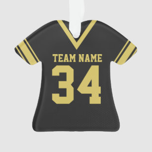 Football Jersey Black Uniform Ornament