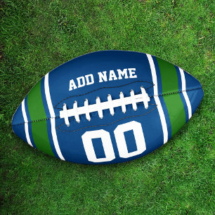 Football Jersey Blue Green Personalised