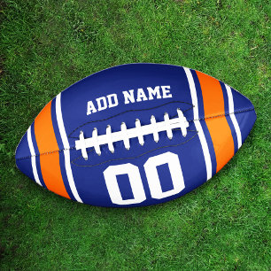 Football Jersey Blue Orange Personalised