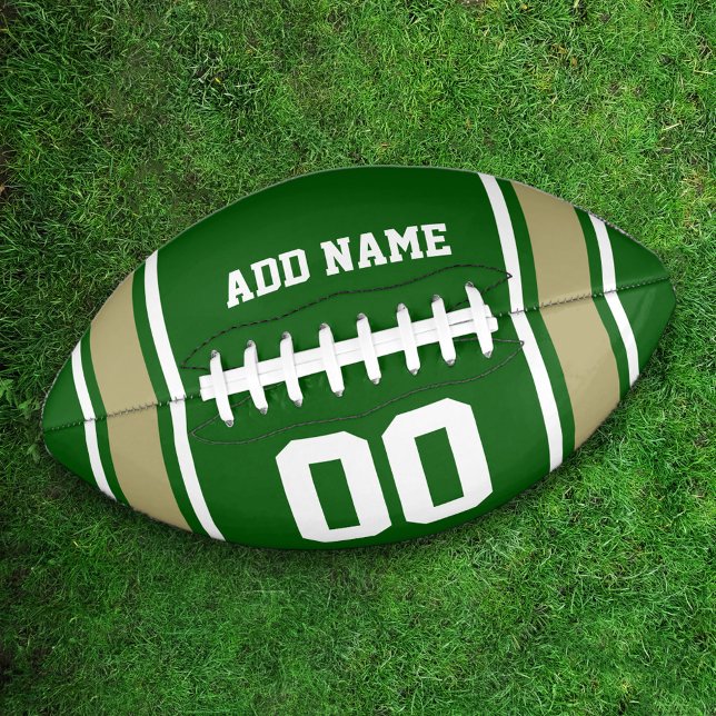 Football Jersey Green|Gold Personalized (Creator Uploaded)