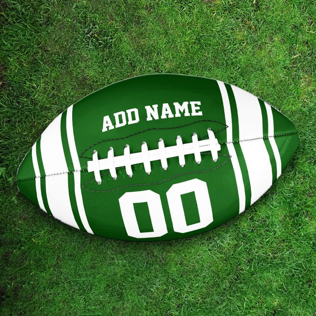 Football Jersey Green|White Personalized (Creator Uploaded)