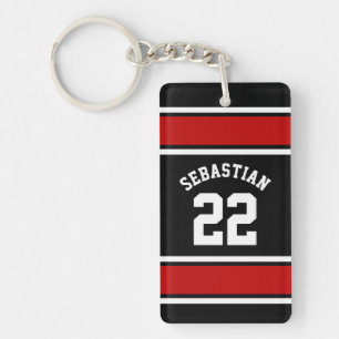 Football Jersey Novelty Personalised Name Key Ring