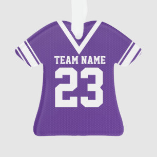Football Jersey Purple Uniform Ornament