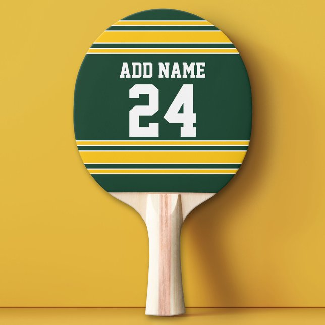Football Jersey with Custom Name Number Ping Pong Paddle (Custom Ping Pong Paddle with a Sports Theme)