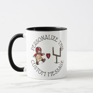 Football Kick Heart Mug