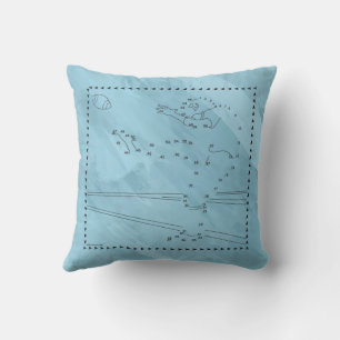 Football Kicker Connect The Dots Cushion