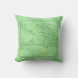 Football Kicker Connect The Dots Cushion