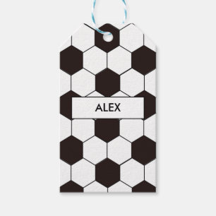 Football Kids Soccer Birthday pattern Footballer Gift Tags
