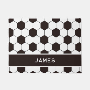 Football Kids Soccer pattern Footballer birthday Doormat