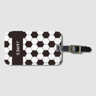 Football Kids Soccer pattern Footballer birthday Luggage Tag