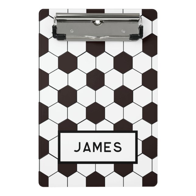 Football Kids Soccer pattern Footballer birthday Mini Clipboard (Front)