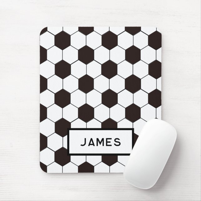 Football Kids Soccer pattern Footballer birthday Mouse Pad (With Mouse)