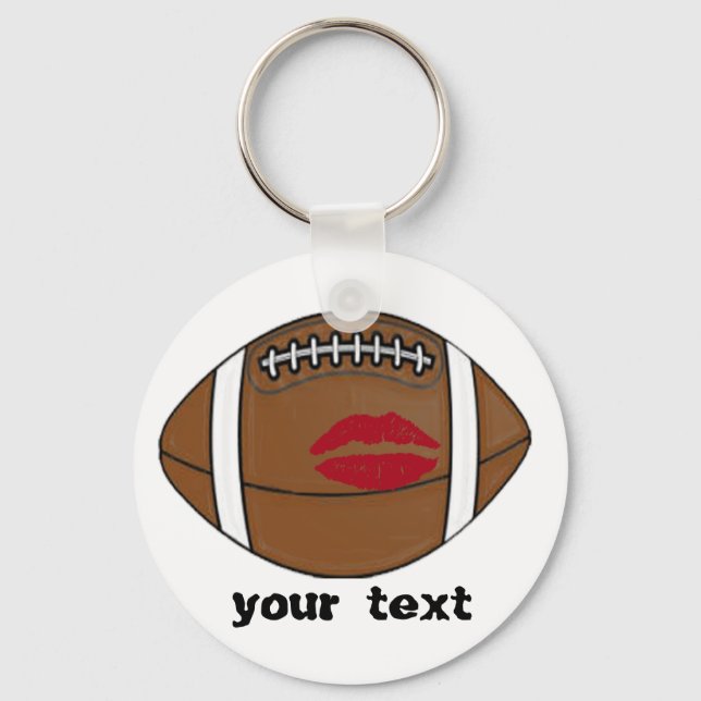 football kiss key ring (Front)