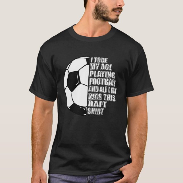 Football Knee Surgery Recovery Sports Injury Get W T-Shirt (Front)