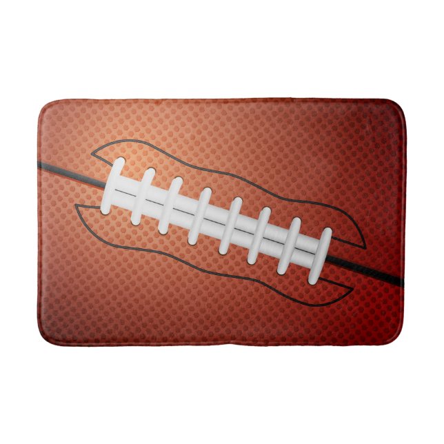 Football Laces Bath Mat (Front)