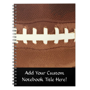 Football Laces Graphic Spiral Notebook