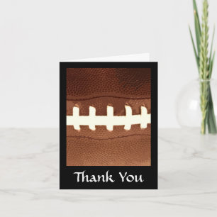 Football Laces Graphic Thank You Card