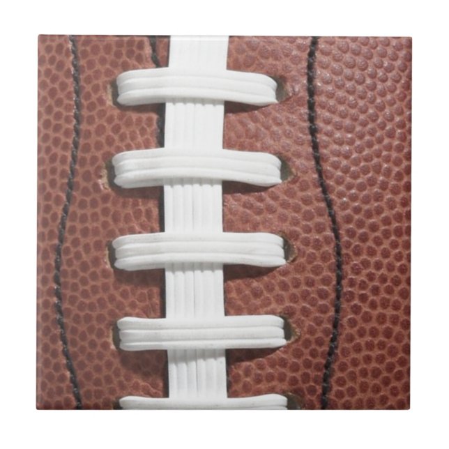 Football Laces Sports Tile (Front)