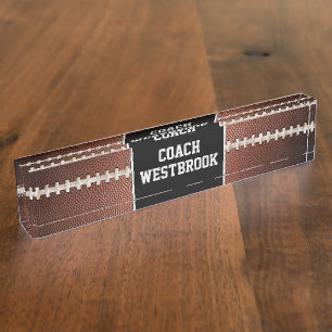 Football Laces Texture Background 2 Nameplate