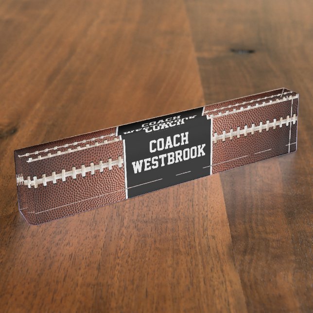 Football Laces Texture Background 2 Nameplate (Side)