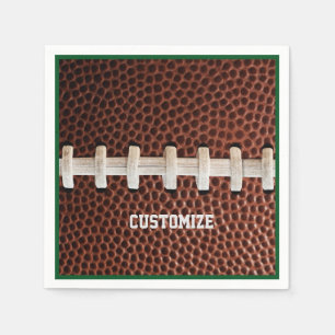 Football Laces Texture Background Napkin