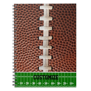 Football Laces Texture Background Notebook