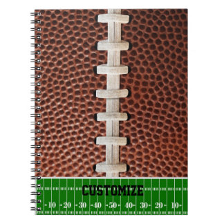 Football Laces Texture Background Notebook