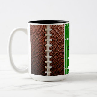 Football Laces Texture Background Two-Tone Coffee Mug