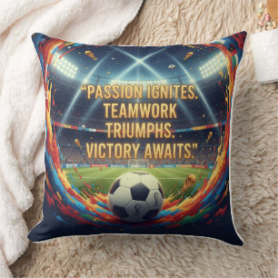 Football Legend Inspired Throw Pillow