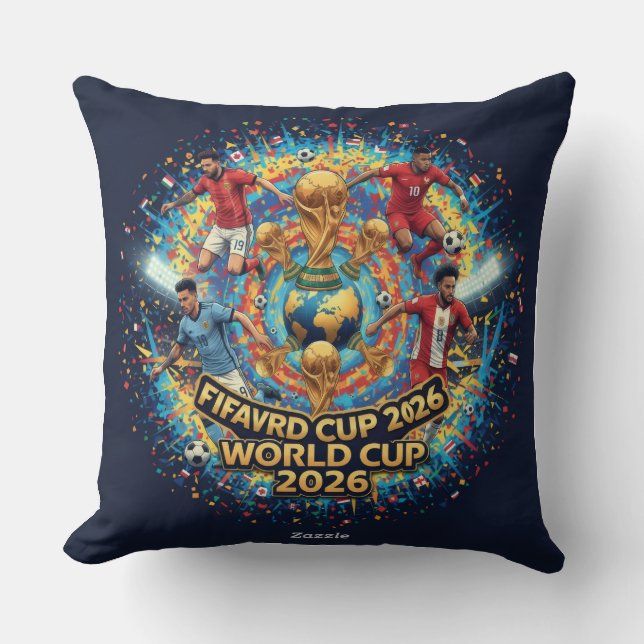 Football Legend Inspired Throw Pillow (Front)