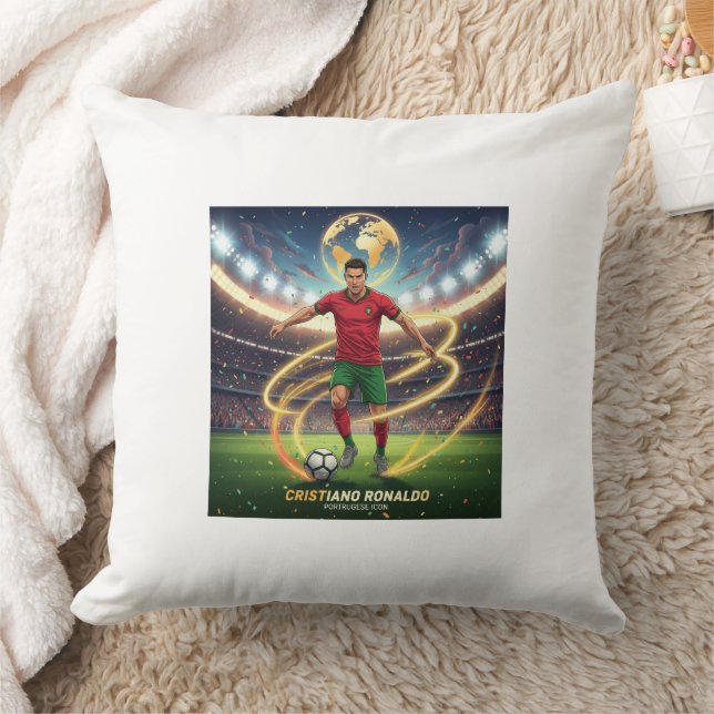 Football Legend Inspired Throw Pillow (Blanket)