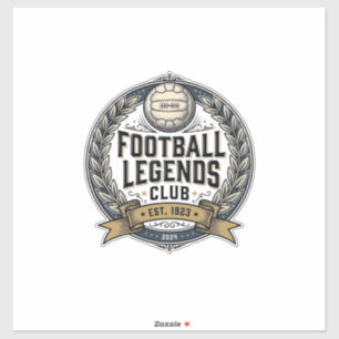 Football Legends Club Vintage Soccer Shirt Design_