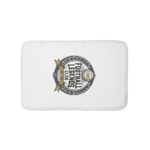 Football Legends Club Vintage Soccer Shirt Design_ Bath Mat