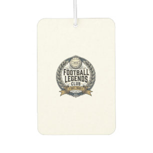 Football Legends Club Vintage Soccer Shirt Design_ Car Air Freshener