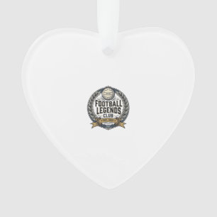 Football Legends Club Vintage Soccer Shirt Design_ Ornament