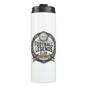Football Legends Club Vintage Soccer Shirt Design_ Thermal Tumbler